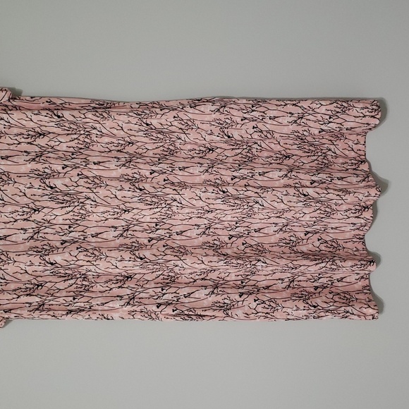 LuLaRoe Midi Floral Dress XS Pink Soft Chore Cottage Minimalist * Missing Belt - Picture 16 of 16